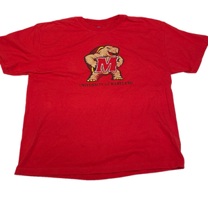 University of Maryland Terrapins T Shirt Mens Size XXL Red NCAA